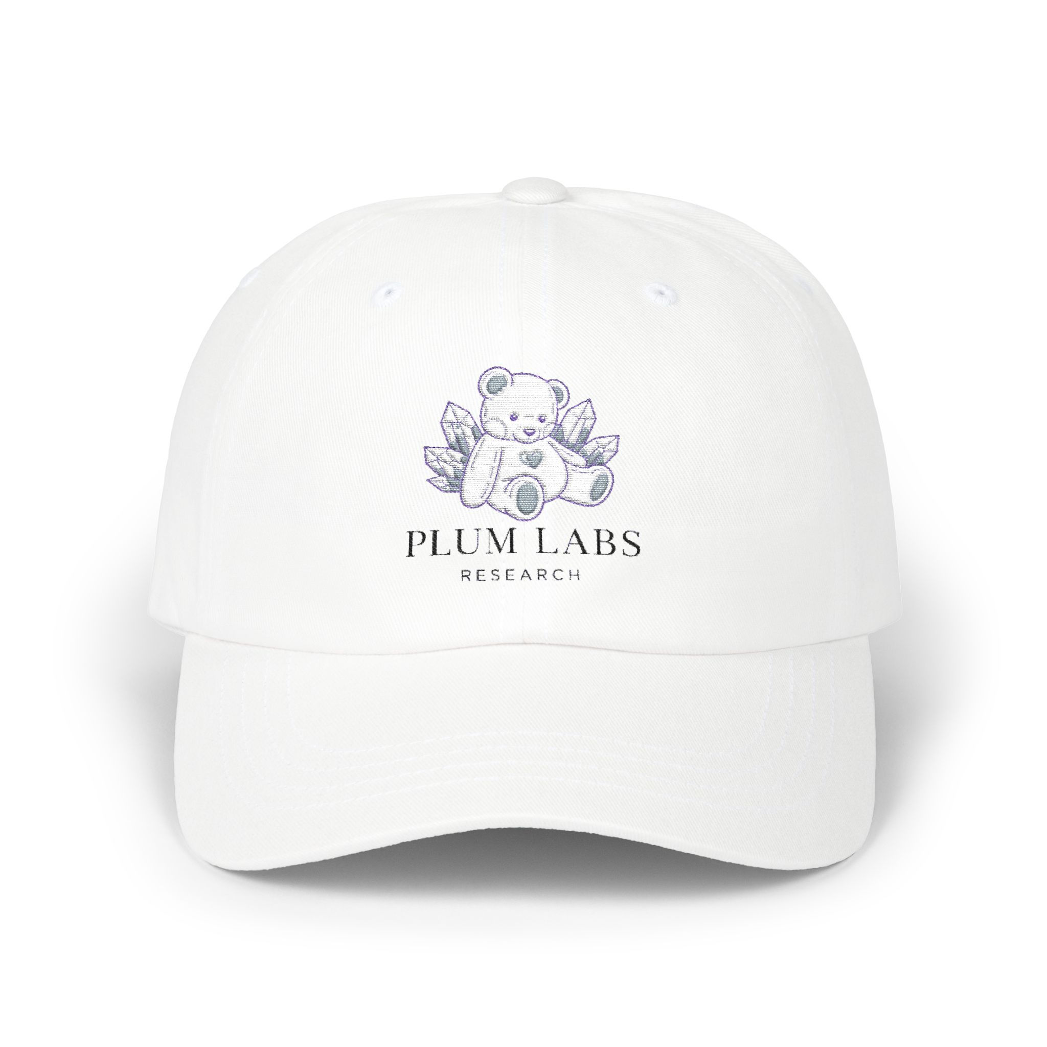 Classic Dad Cap — Plum Labs Research Hat with Vintage Braincell Graphic