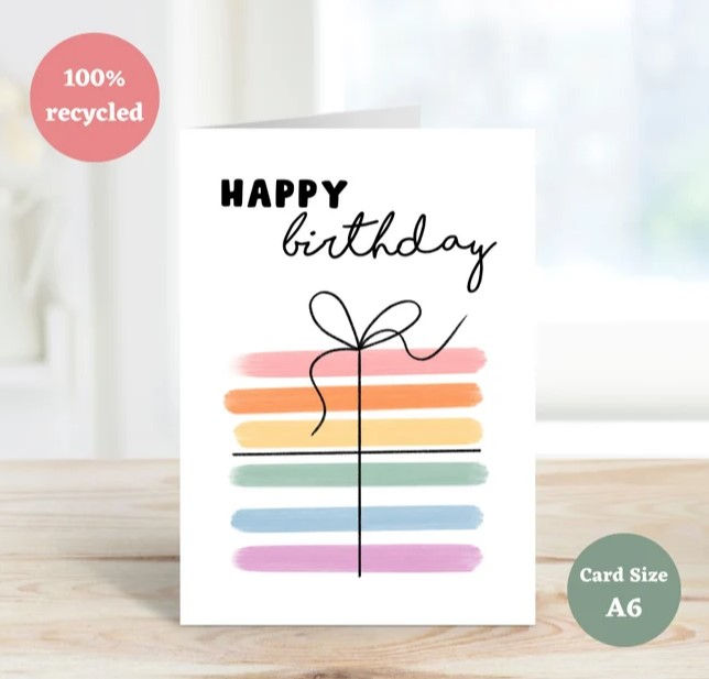 Thumbnail: Handmade A6 Greetings Card