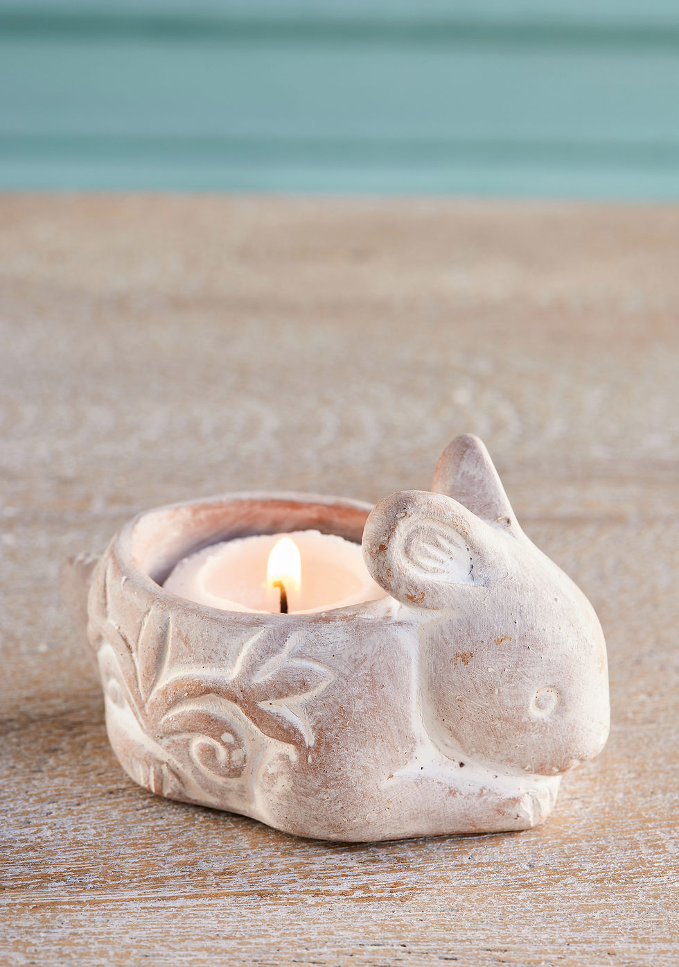 Thumbnail: Terracotta Tealight - Cat / Rabbit design