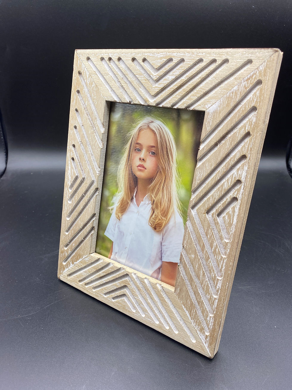 Thumbnail: Rustic Wooden Geometric Photo Frames