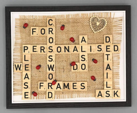 Thumbnail: PERSONALISED SCRABBLE FRAME