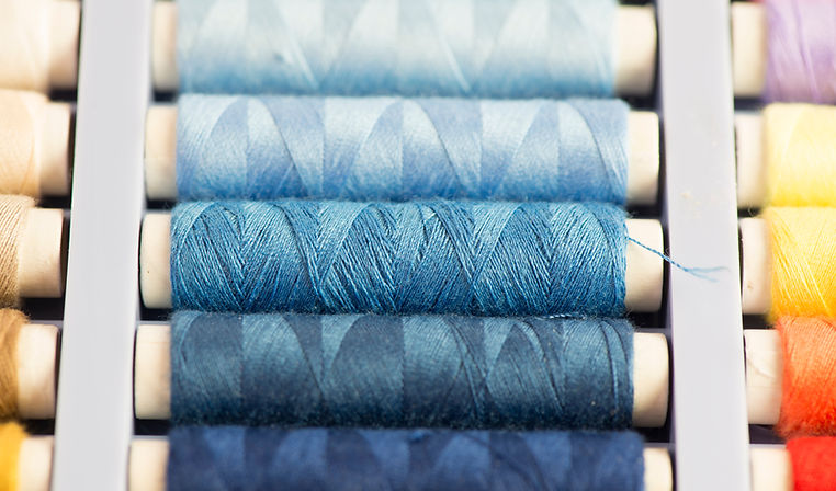 Spools of thread in various colors