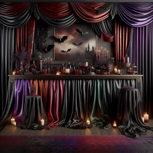 Enter the Shadows: Design a Gothic Halloween Bar Backdrop That Haunts
