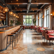 The Best Ceiling and Wall Colors to Complement Reflective Floors