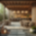 Creating Serenity: Bamboo Accents in Wabi-Sabi Outdoor Bar Design