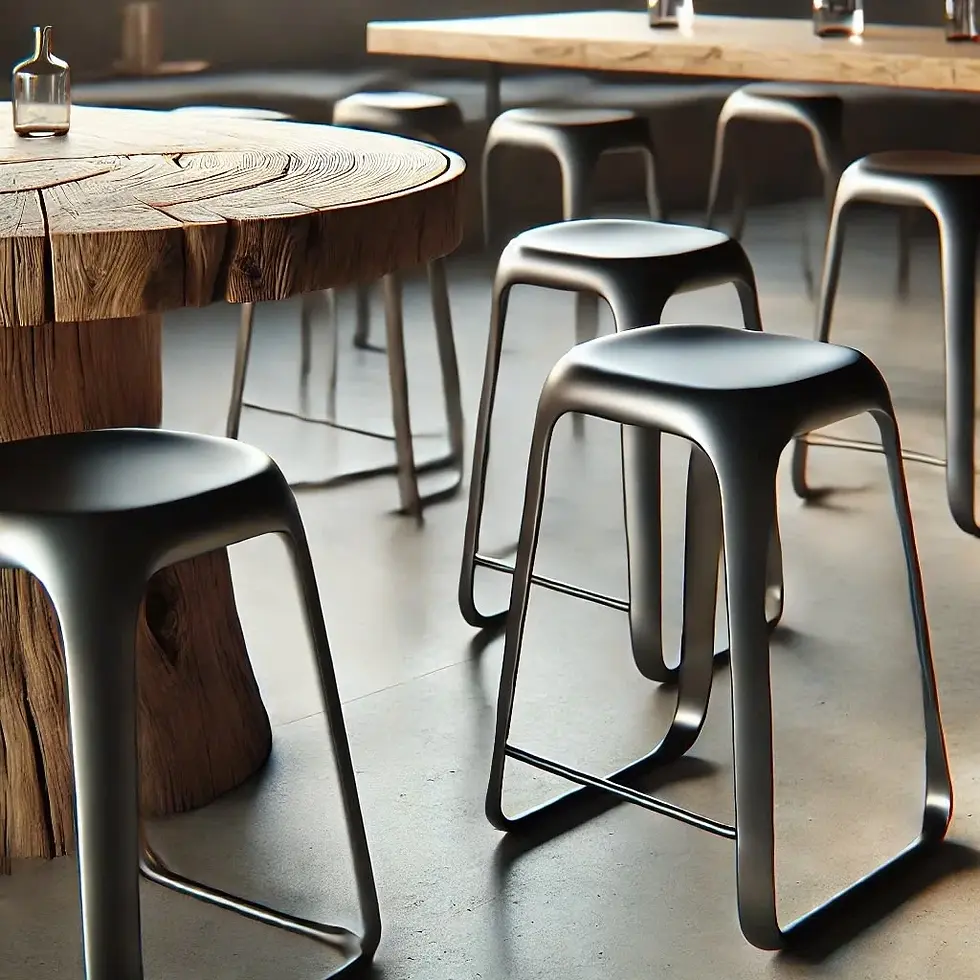 Industrial Minimalist Bar Furniture: Form Meets Function
