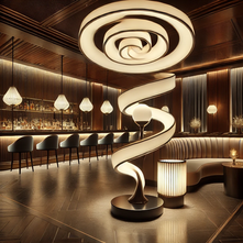 05 Stunning Curl Lamp Designs to Elevate Your Bar Space