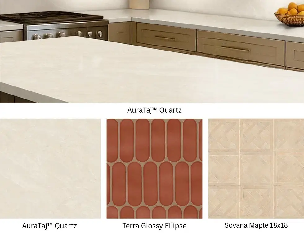 Color the Year Inspired Countertops with Coordinating Backsplash and Flooring Selections