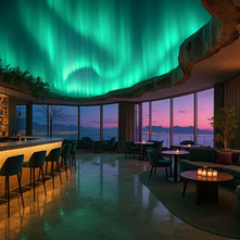 Transform Your Venue with a Mesmerizing Northern Lights Bar Design Theme