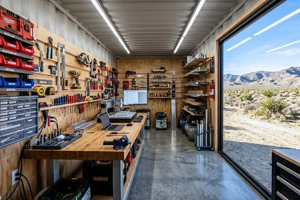 How to Turn a Shipping Container Into the Dream DIY Workshop