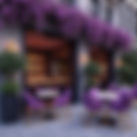 How to Create a Relaxing Outdoor Purple Bar for Evenings