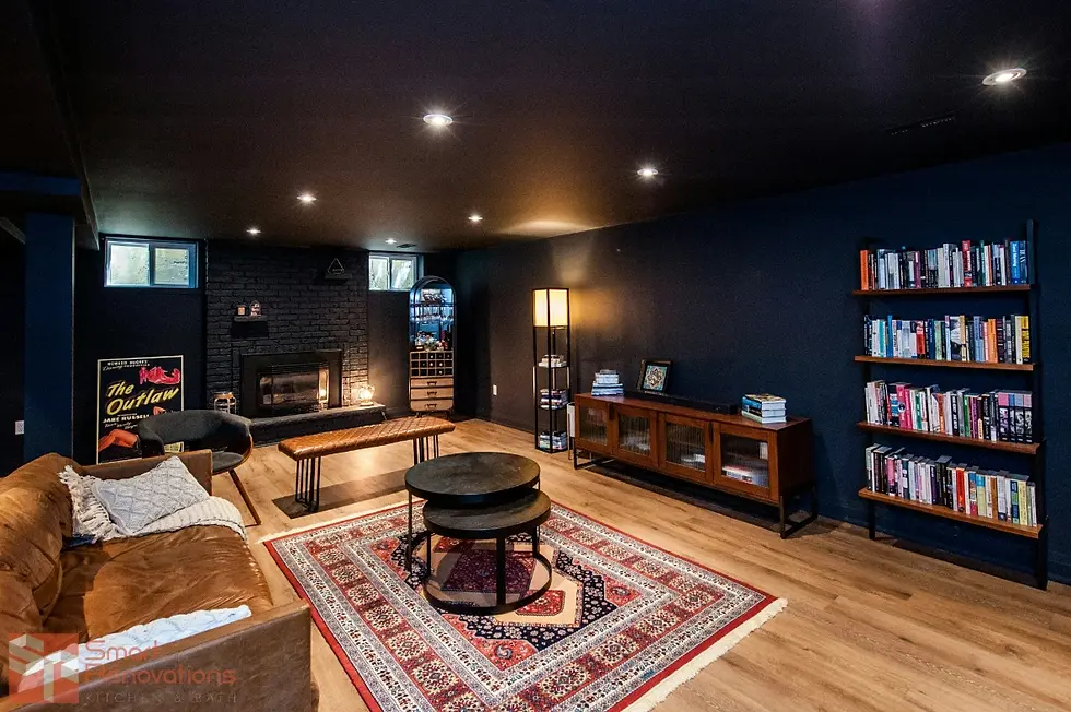How to Design a Basement Entertainment Space Around a Home Bar