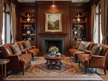 How to Create a Timeless Classic Gentlemen’s Lounge with Leather and Mahogany