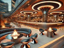 Embrace the Winter-Ready Retro Space Age Outdoor Bar Design