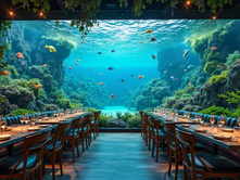 Aquarium Café Concept: Stunning Living Walls That Captivate