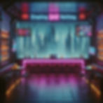 VR bar with neon LED light