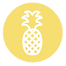 Icône d'ananas - Jaune