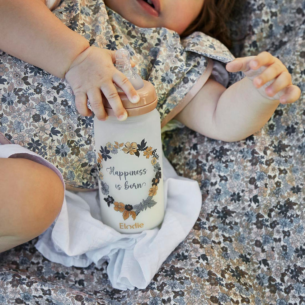 Thumbnail: ELODIE-Baby Bib - Blue Garden