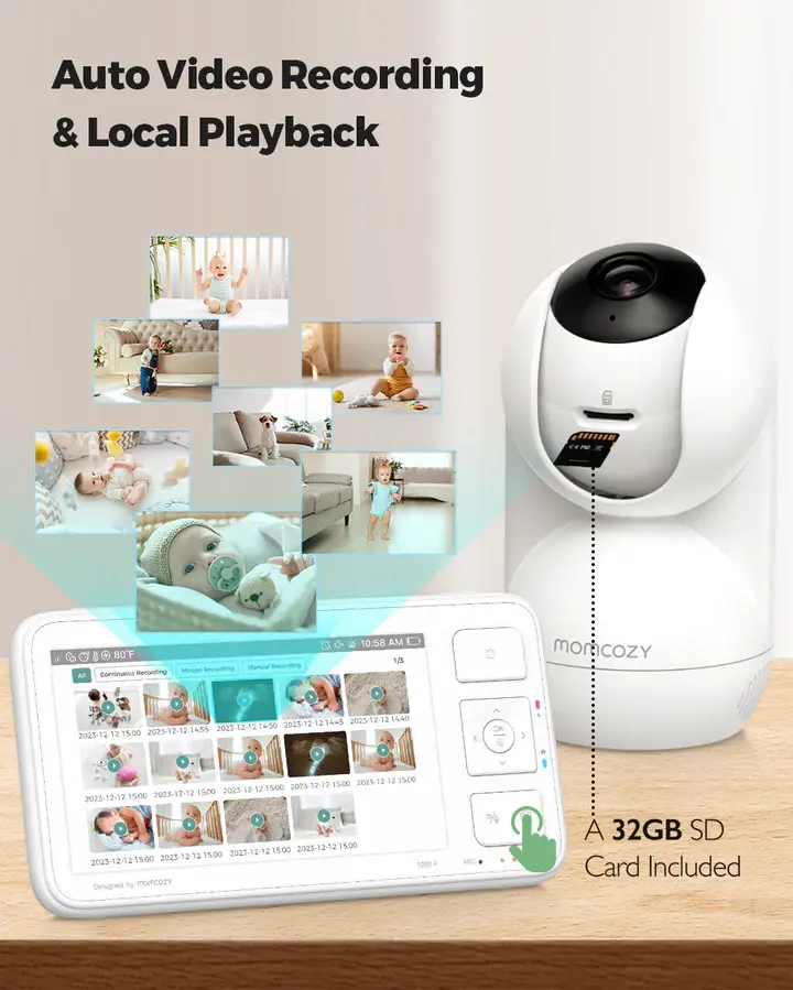 Thumbnail: Momcozy-5.5-inch Full HD Video Baby Monitor - BM03