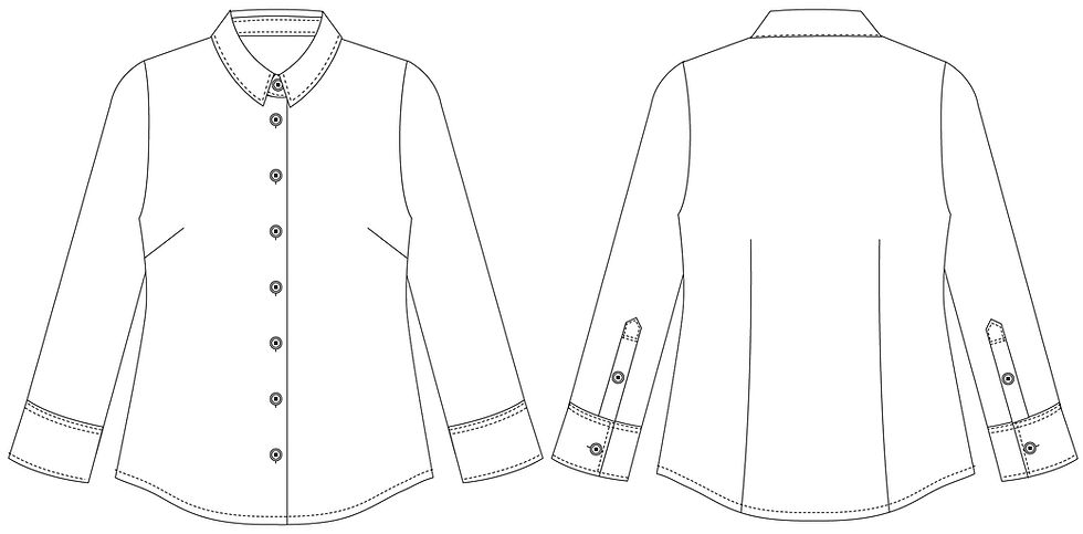 Thumbnail: 6230L: Slim fit blouse