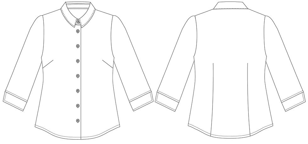 Thumbnail: 6230Q: Slim fit blouse