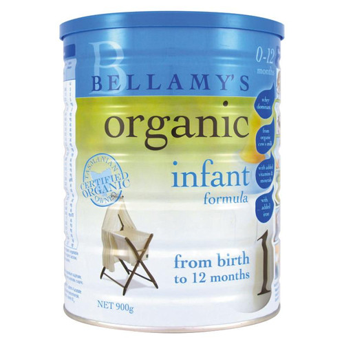 ミルク Bellamy's Organic Infant Formula 900g Bellamy's Organic Infant Formula Stage 1 (0-6M), 900g