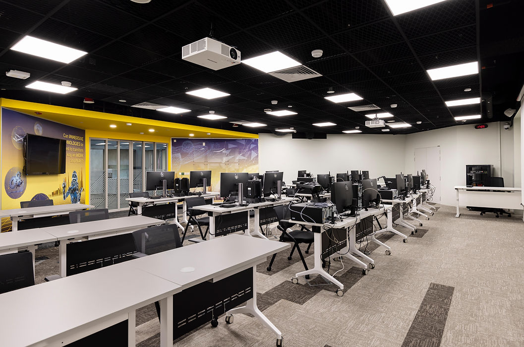 Computer lab at Temasek Poly.