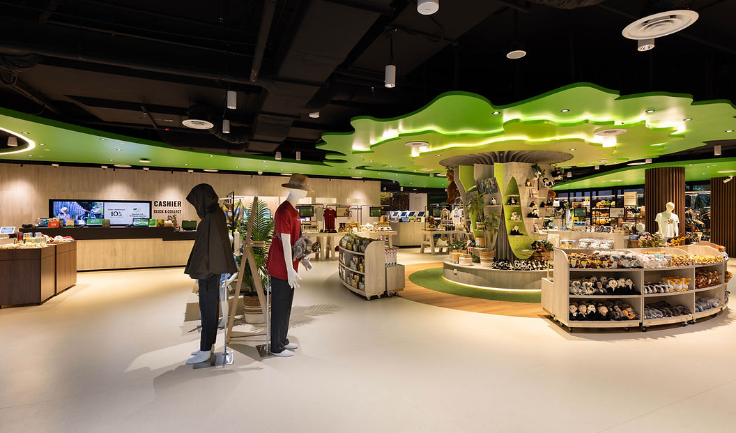 Main retail floor view of the Curiosity interior in Singapore.