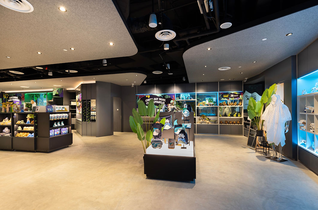 Main retail floor view of the Exploria interior in Singapore.