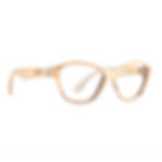 Wooden eyewear fjprodutk, model alex, olive wood in combination walnut inside, womans frame, handmade, side view