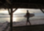 sunset surf