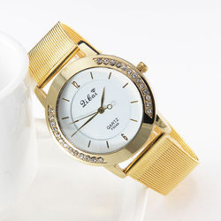 Relojes-Mujer-2015-Fashion-Women-Crystal-Golden-Stainless-Steel-Analog-Quartz-Wrist-Watch-Bracelet-W