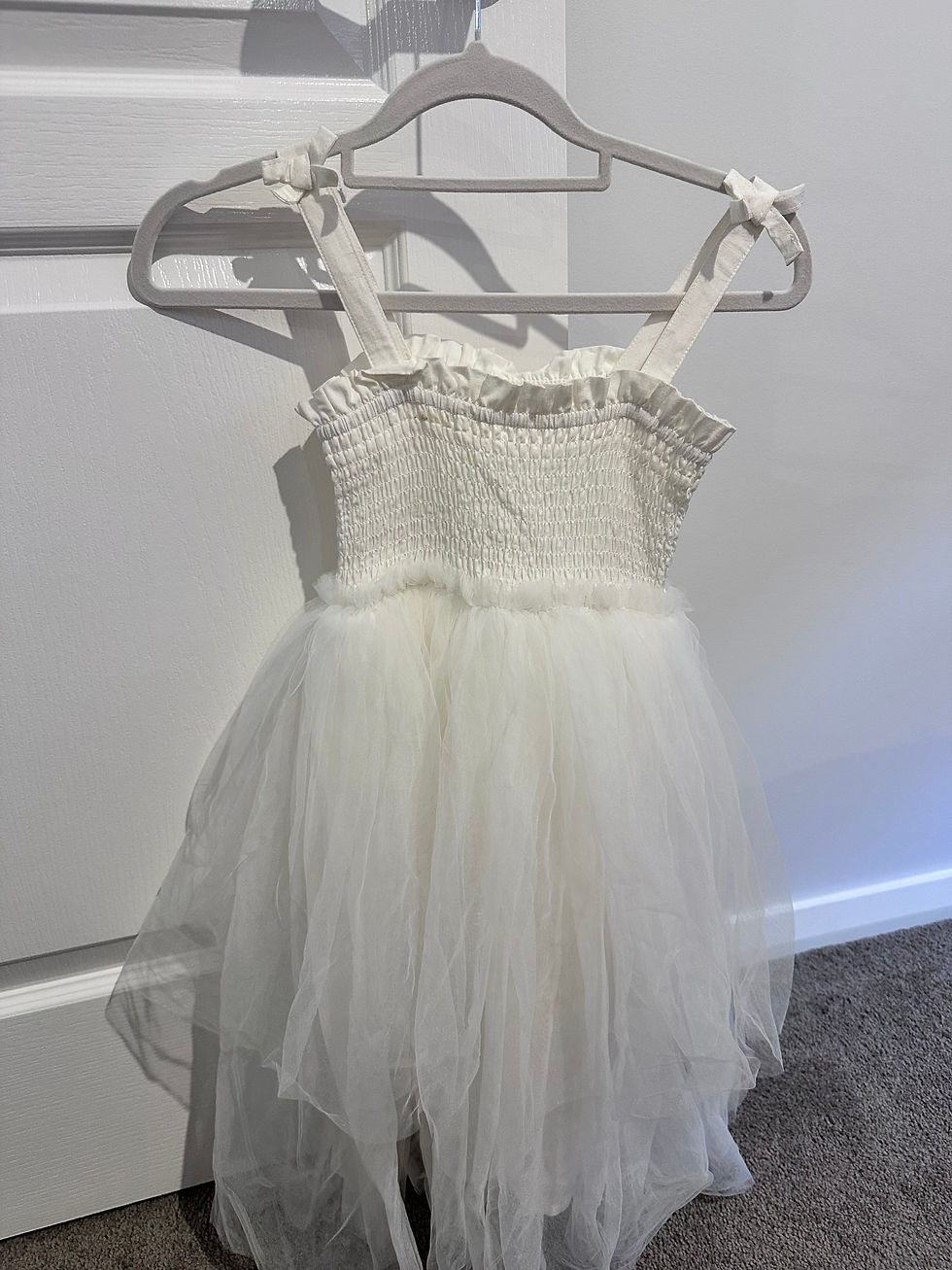 White Tule Dress - Size 5