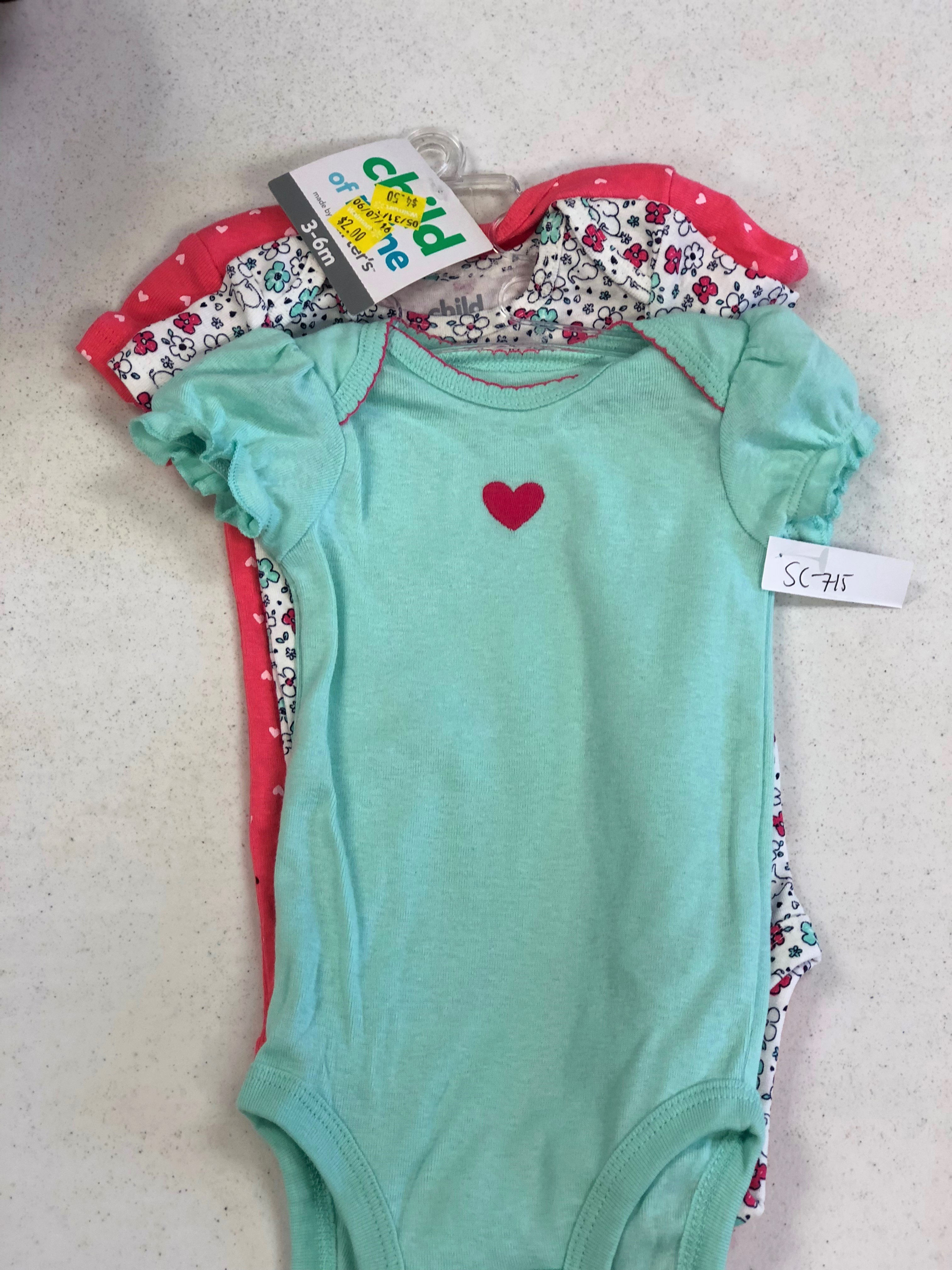 3 Short Sleeve Onesies