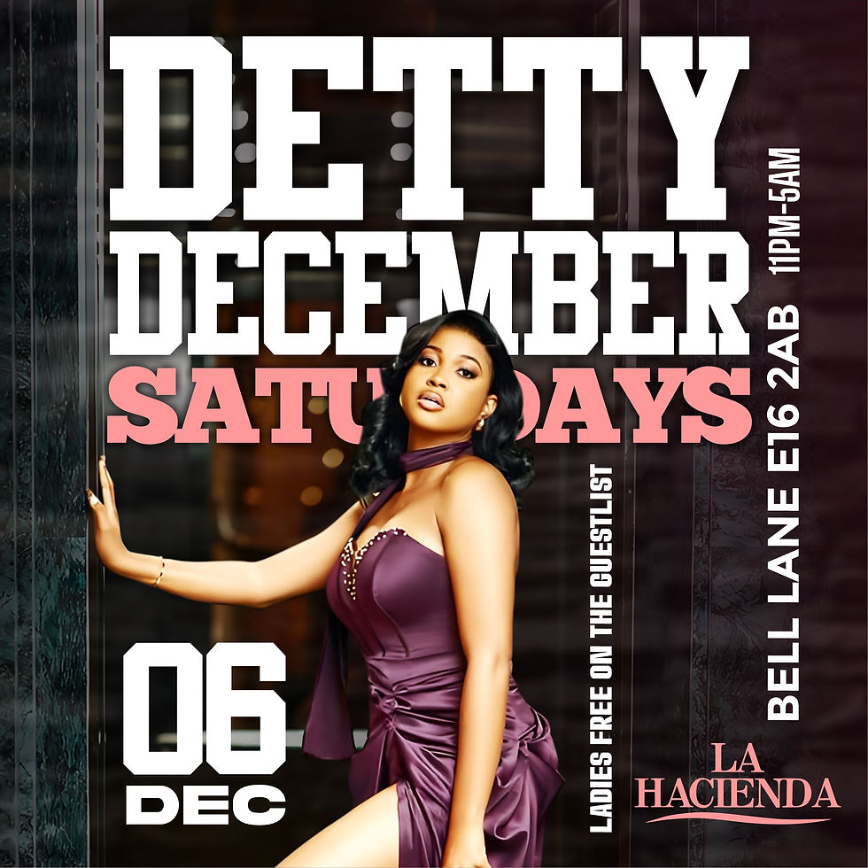 DETTY DECEMBER SATURDAYS ( SATURDAY 6TH DECEMBER)