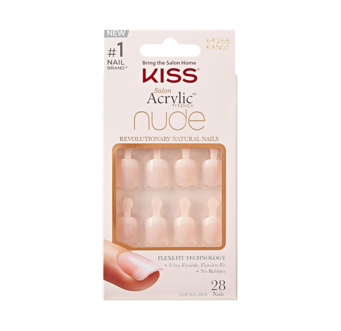KISS Salon Acrylic Nude French Nails Breathtaking 28szt.