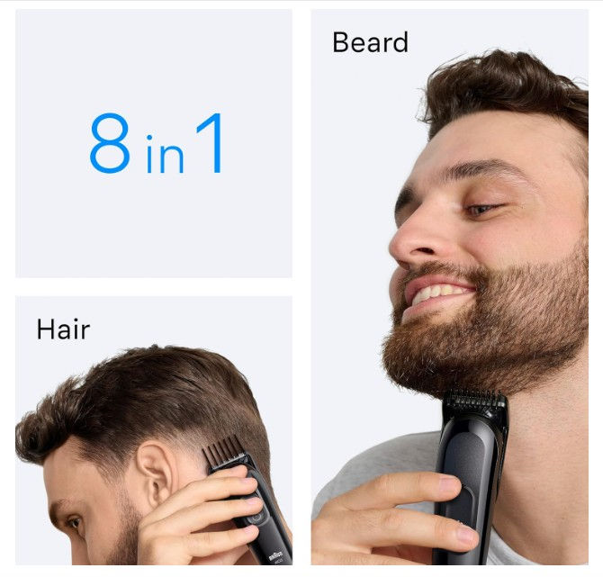 Miniatura: Maszynka wielofunkcyjna / Trymer Braun Seria 3 All-In-One, Model AIO3545 Czarny