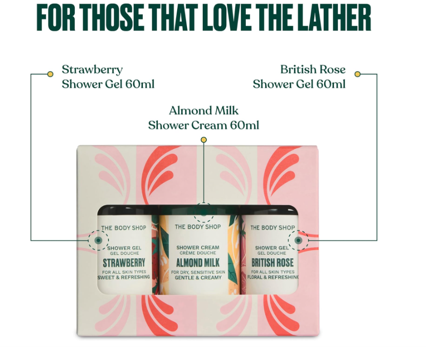 The Body Shop Zestaw Upominkowy Shower Gel Trio