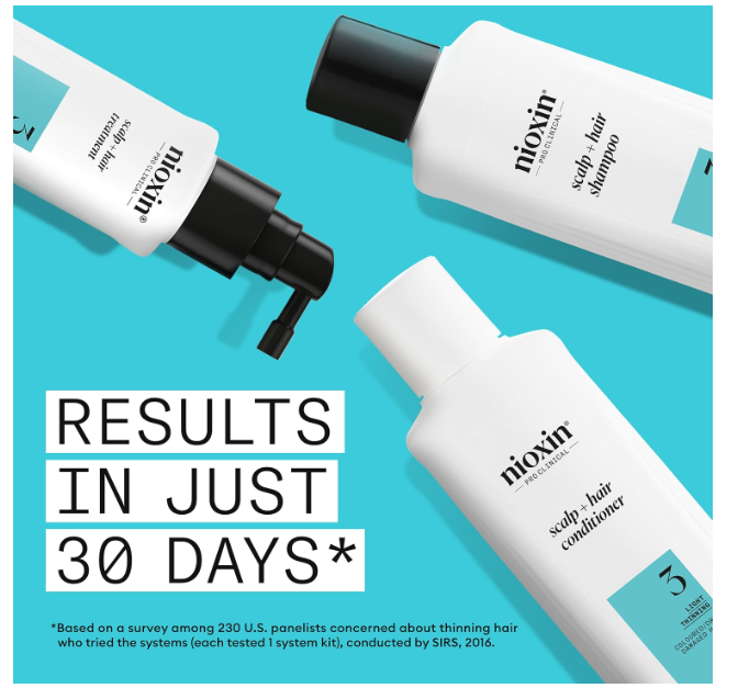 Miniatura: Nioxin System 3 Zestaw Testowy – Szampon 150ml + Odżywka 150ml + Kuracja 40ml