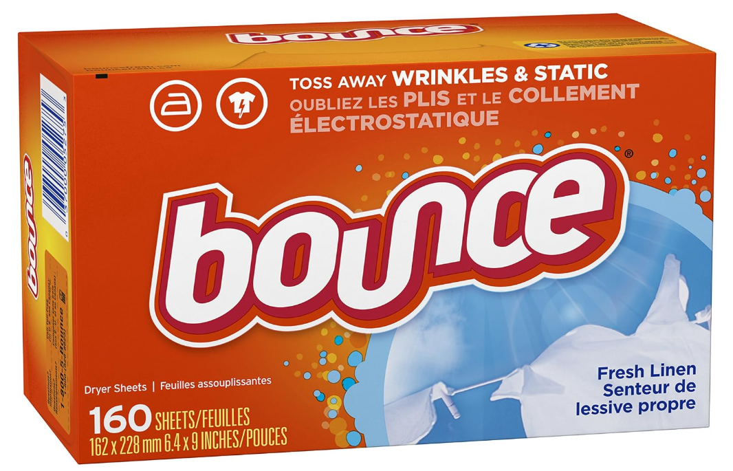 Bounce Fabric Softener Dryer Sheets, Fresh Linen 160 Count