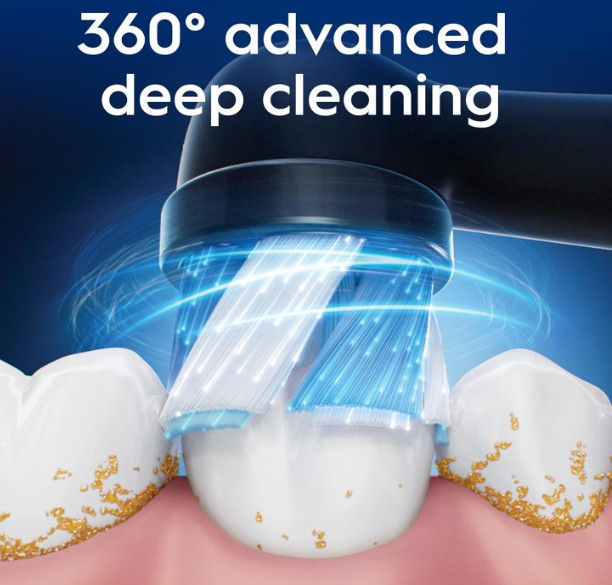 Miniatura: Oral-B iO Ultimate Clean Końcówki do Szczoteczki, Czarne, 4 szt.
