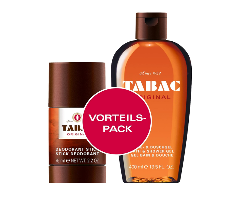 Tabac Original Value Set: Deodorant Stick and Shower Gel 75ml & 400ml