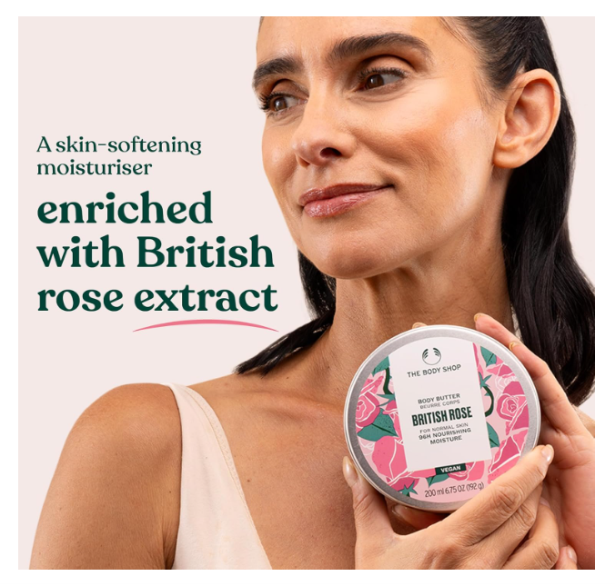 Miniatura: The Body Shop Masło do Ciała British Rose 200ml