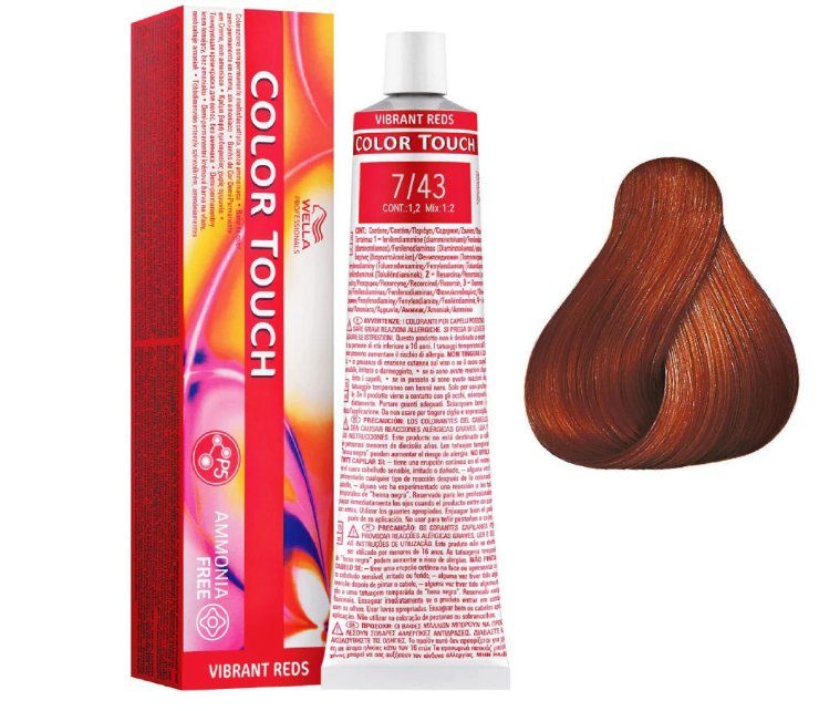 Wella Professionals Color Touch 7/43 Medium Blonde Red-Gold 60ml
