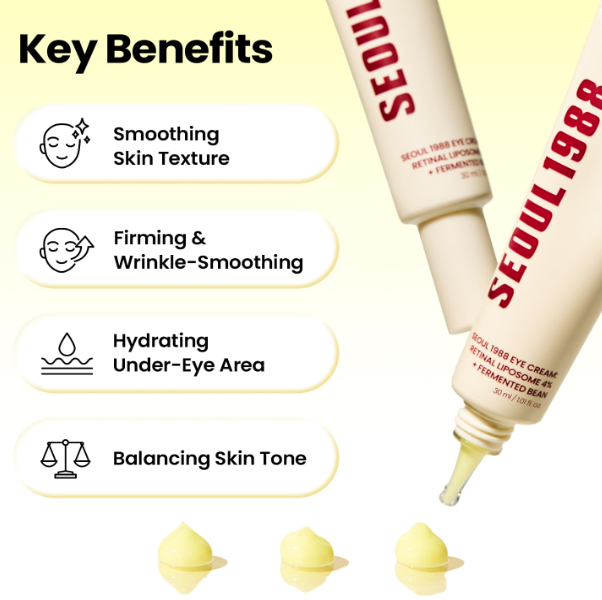 Miniatura: K-Secret Seoul 1988 Krem pod oczy Retinal Liposome 4% + Fermentowana fasola 30ml