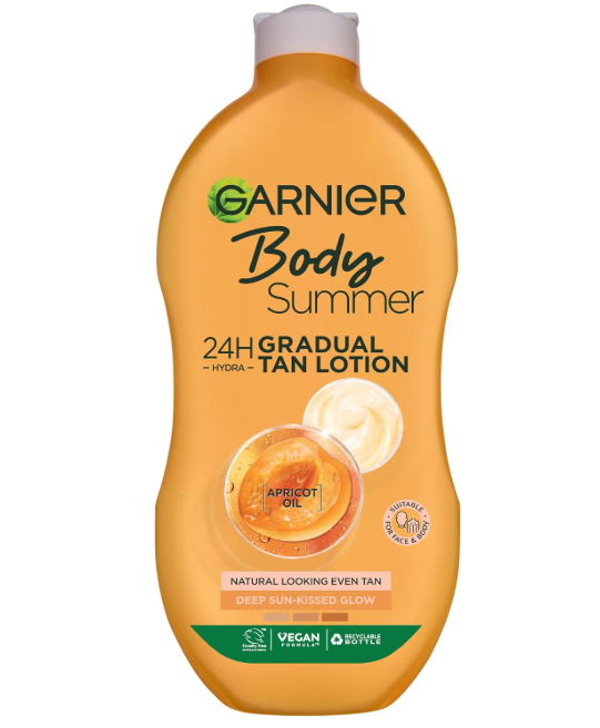 Garnier Body Summer Balsam Stopniowo Opalający z Olejkiem Morelowym 400ml