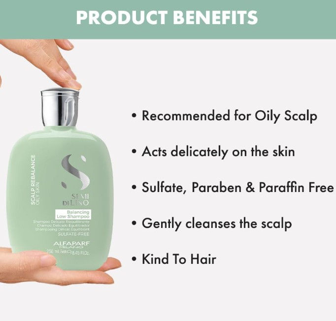 Miniatura: Alfaparf Milano Semi Di Lino Scalp Rebalance Balancing Low Shampoo 250ml