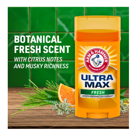 Miniatura: Arm & Hammer Ultra Max Deodorant Fresh Wide Stick 2,6 oz