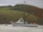 Lori Ann in Monhegan Harbor - 9" x 12" - Oil