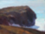 Big Rock near Christmas Cove - 9" x 12" - Oil